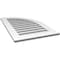 Ekena Millwork Quarter Round Top Right Surface Mount PVC Gable Vent w/ 3-1/2"W x 1"P Standard Frame, 22"W x 36"H GVPQR22X3601SF - alternate 5